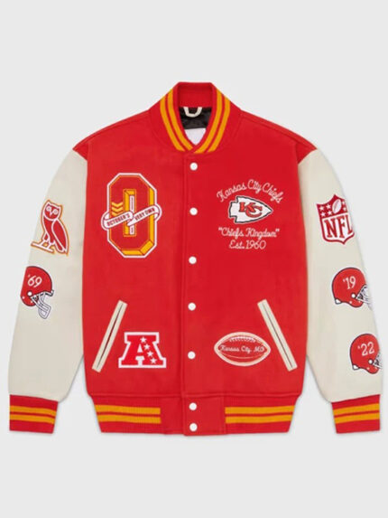 Ovo Chiefs Varsity Jacket - Red