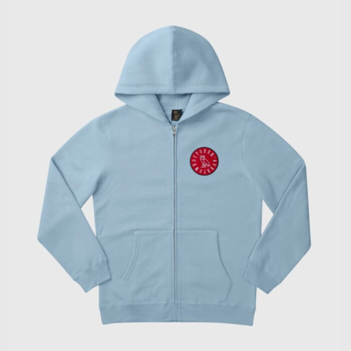 OVO Circle Wordmark Patch Full-Zip Hoodie