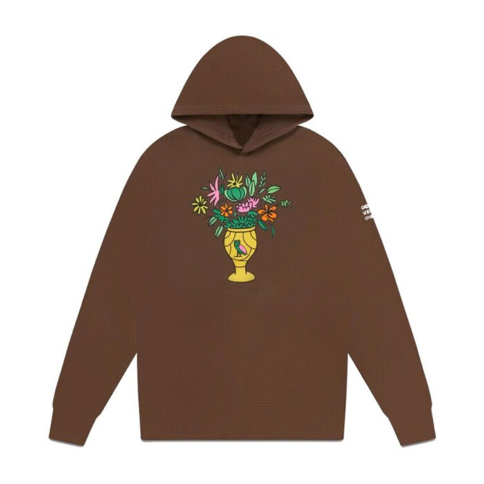 OVO Floral Vase Hoodie Brown