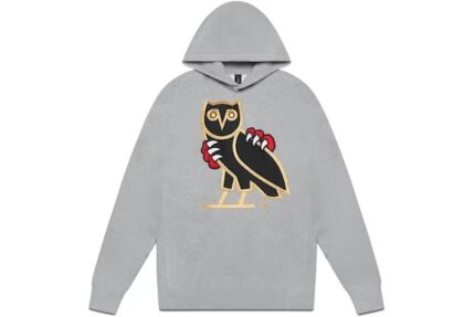 OVO Jurassic Park OG Owl Hoodie Grey