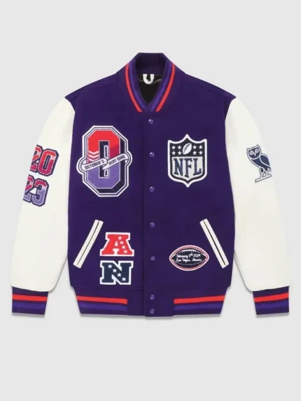 Ovo X Nfl Super Bowl Lviii Varsity Jacket