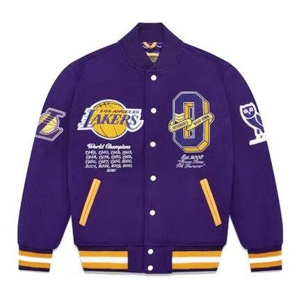 OVO x NBA Lakers Varsity Jacket