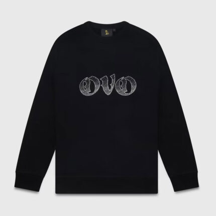 Old English Rhinestone Crewneck Sweatshirt