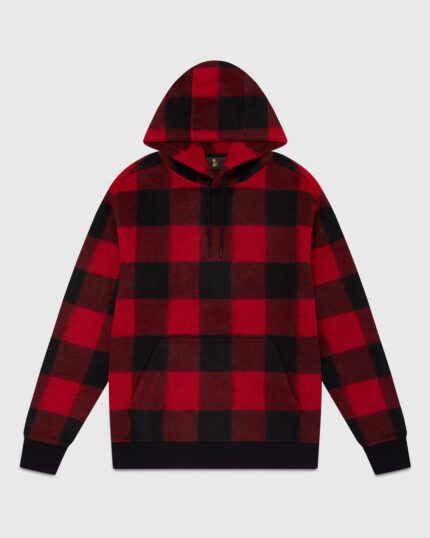 Ovo Wool Buffalo Plaid Hoodie